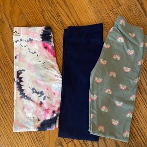 Girls leggings Old Navy stretch, girls size small (6-7)